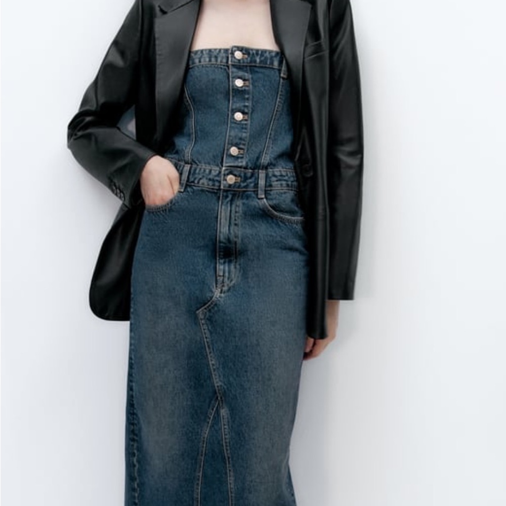 Zara Denim TRF dress NWT